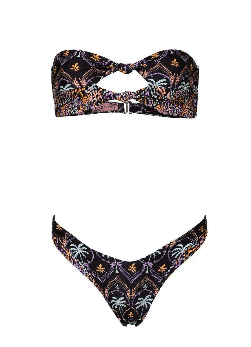 Maaji Midnight Palm Selene Strapless Bandeau Bikini Top Maaji