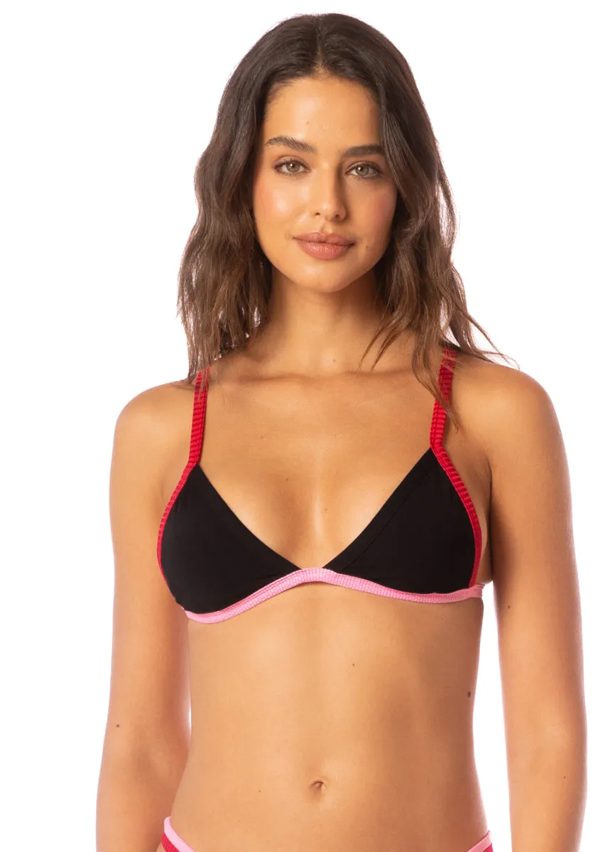 Maaji Midnight Shadow Rewind Fixed Triangle Bikini Top Maaji