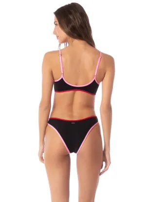 Maaji Midnight Shadow Splendour Regular Rise Thin Side Bikini Bottom Maaji