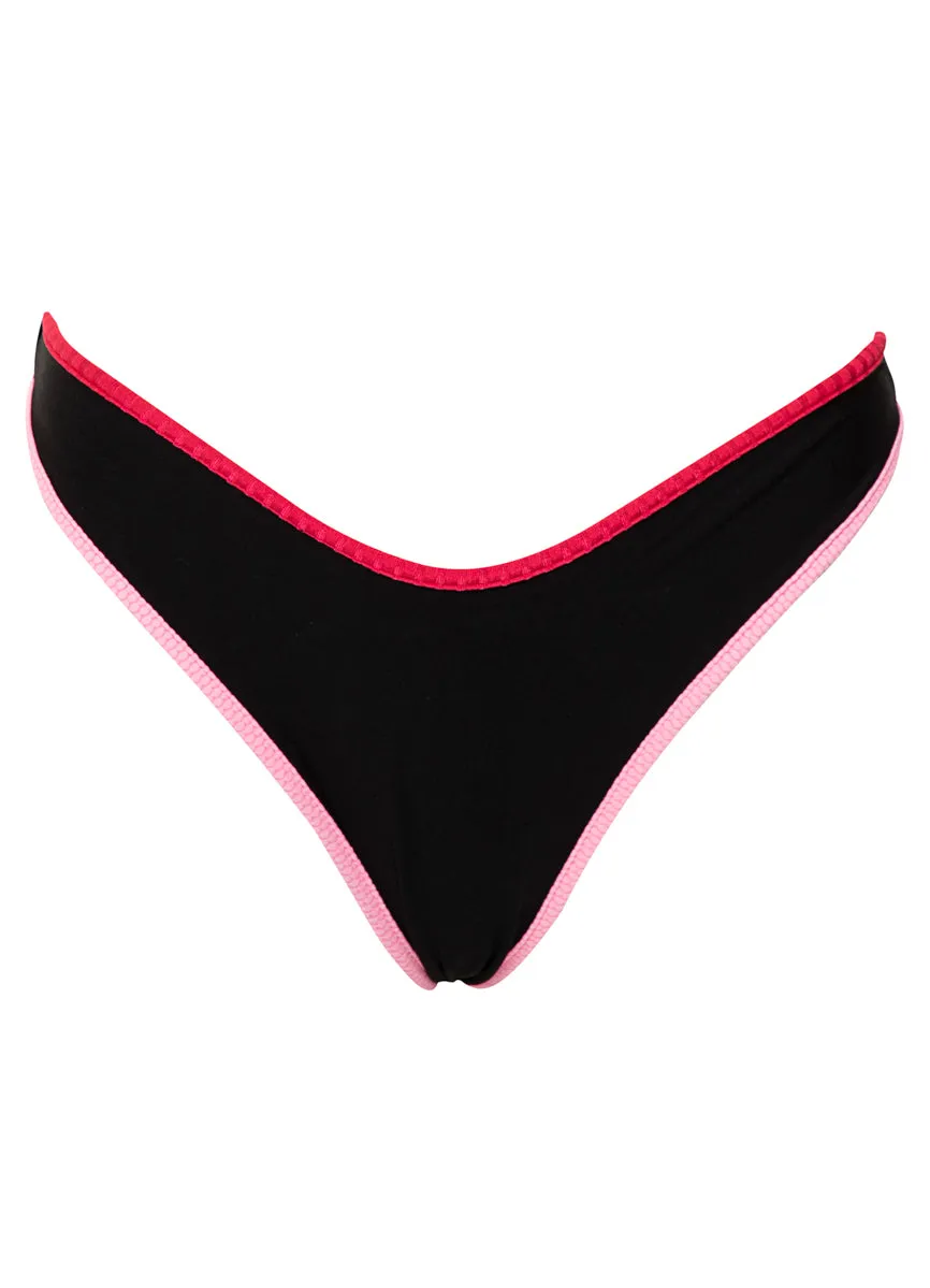 Maaji Midnight Shadow Splendour Regular Rise Thin Side Bikini Bottom Maaji