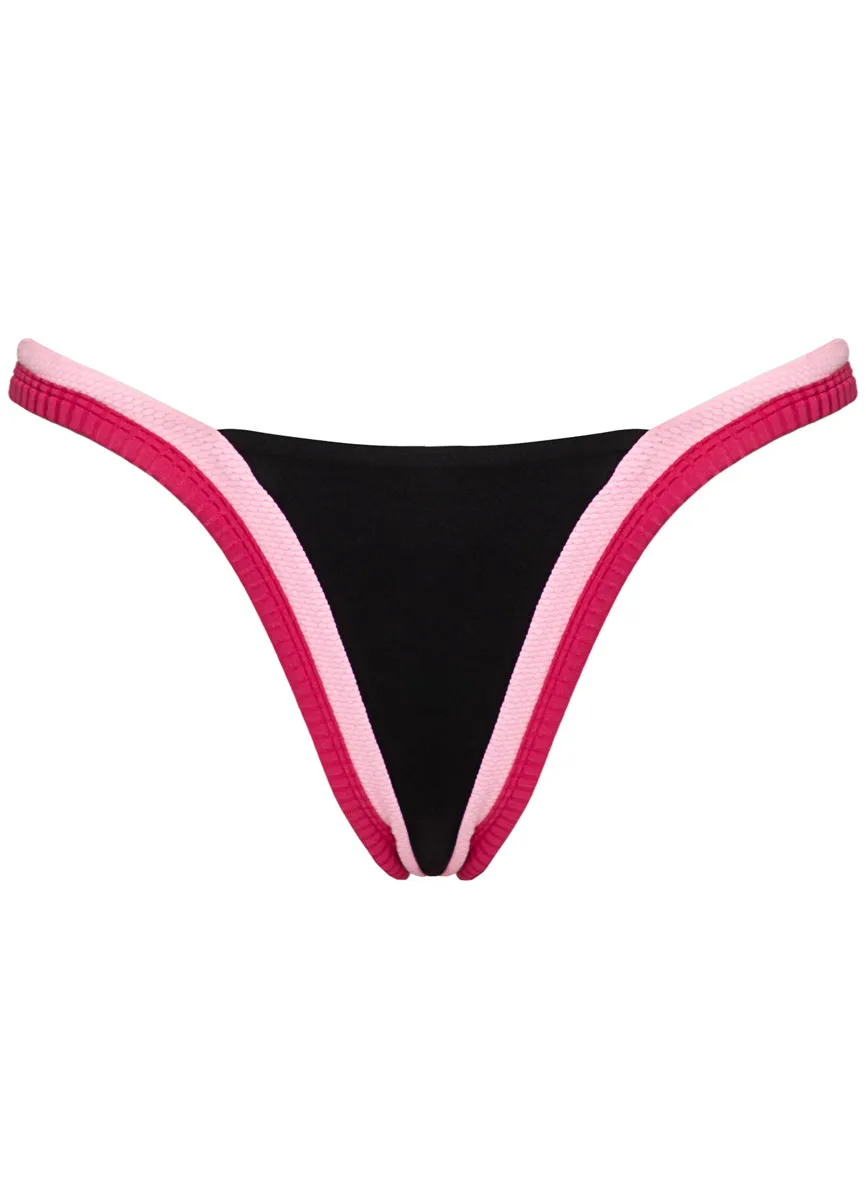 Maaji Midnight Shadow Trinity Regular Rise V Front Bikini Bottom Maaji