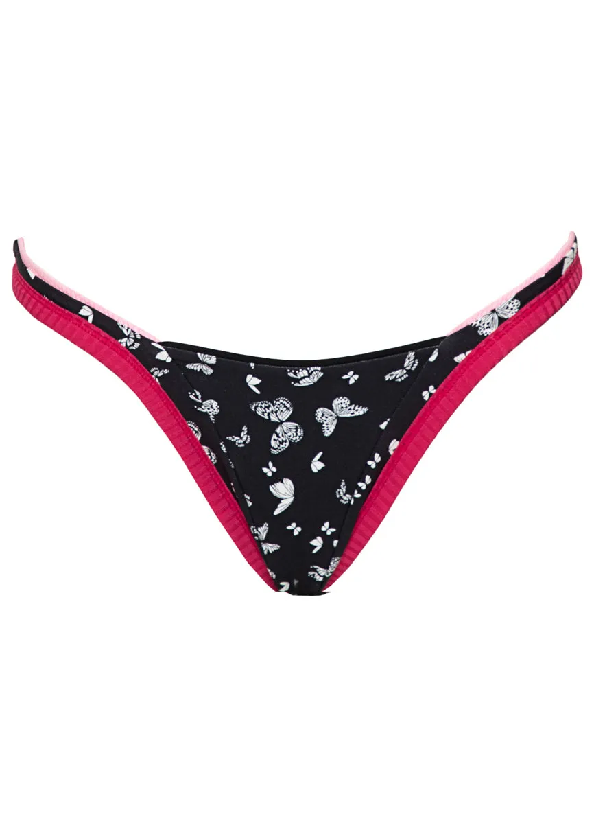 Maaji Midnight Shadow Trinity Regular Rise V Front Bikini Bottom Maaji