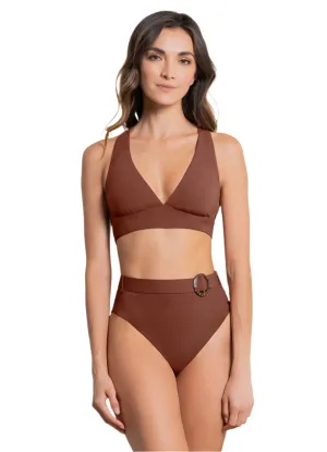 Maaji Moccachino Patri Long Line Triangle Bikini Top Maaji
