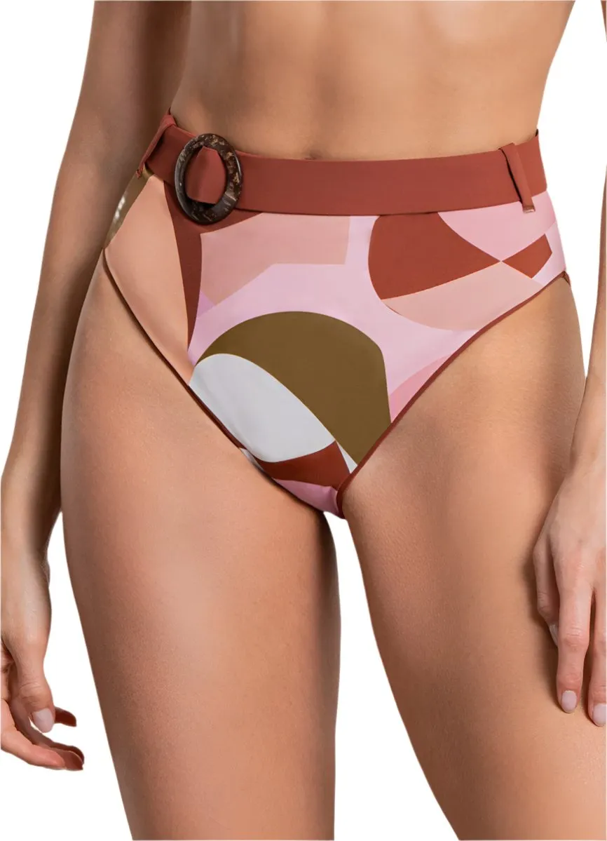 Maaji Moccachino Whitney High Rise/High Leg Bikini Bottom Maaji