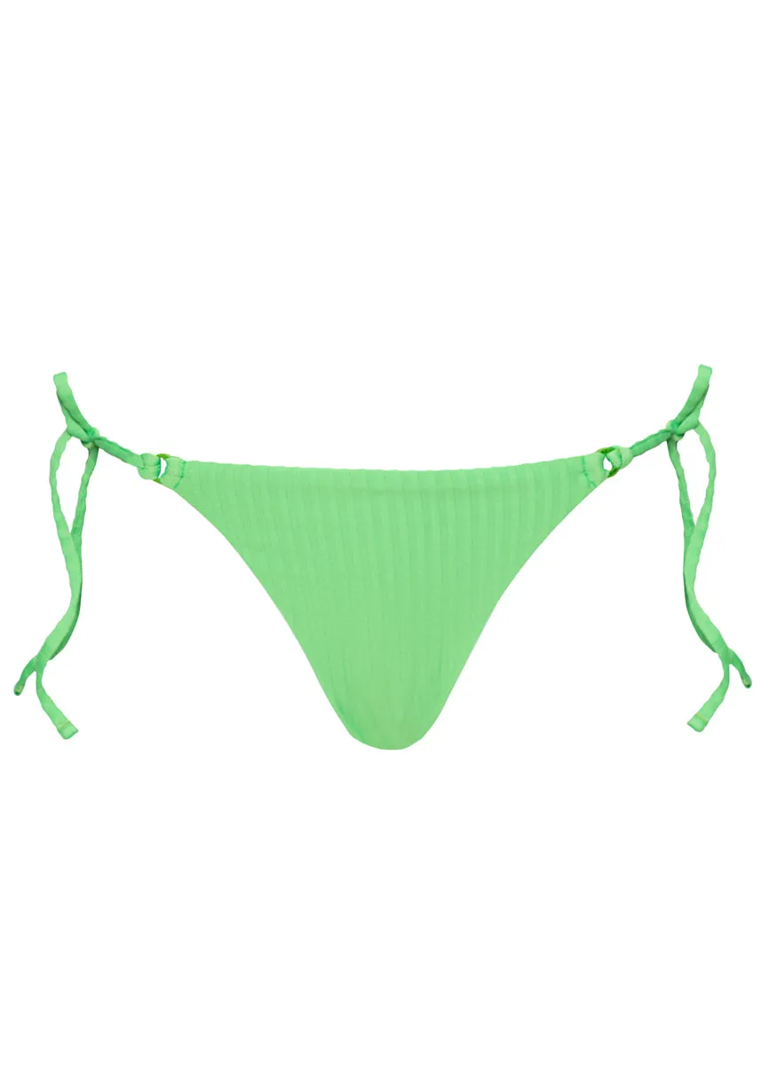 Maaji Mojito Green Sunlight Regular Rise Tie Side Bikini Bottom Maaji