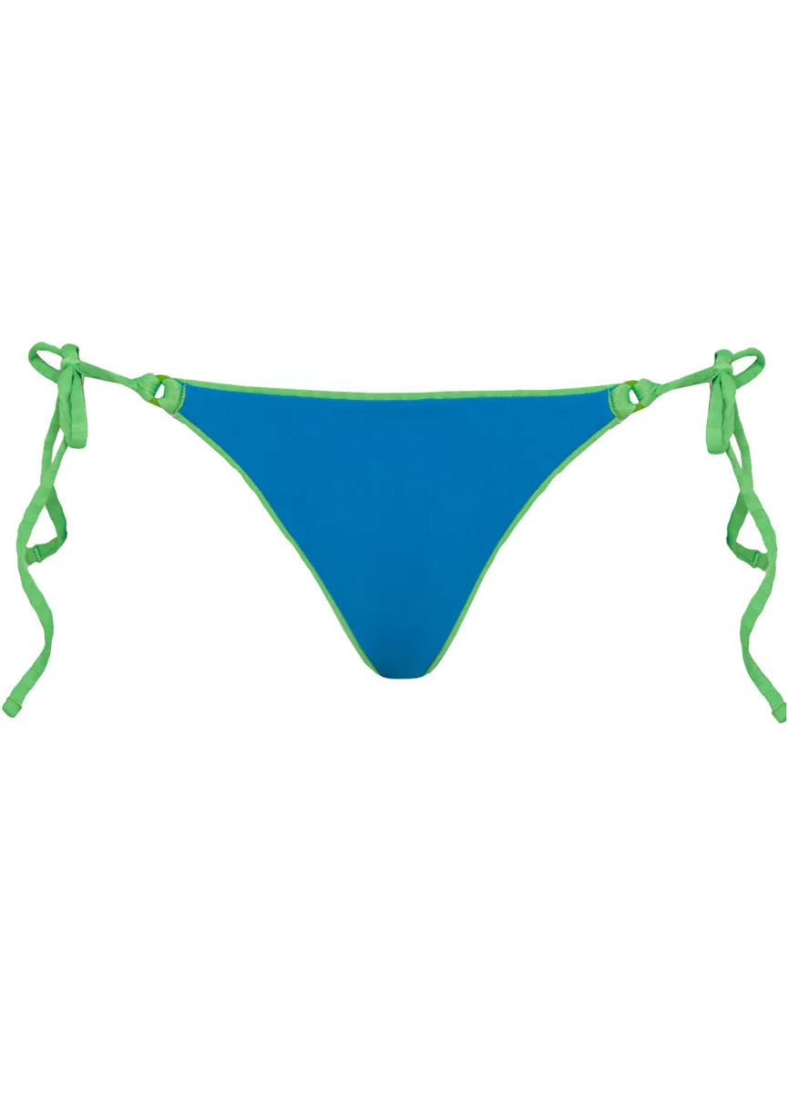 Maaji Mojito Green Sunlight Regular Rise Tie Side Bikini Bottom Maaji