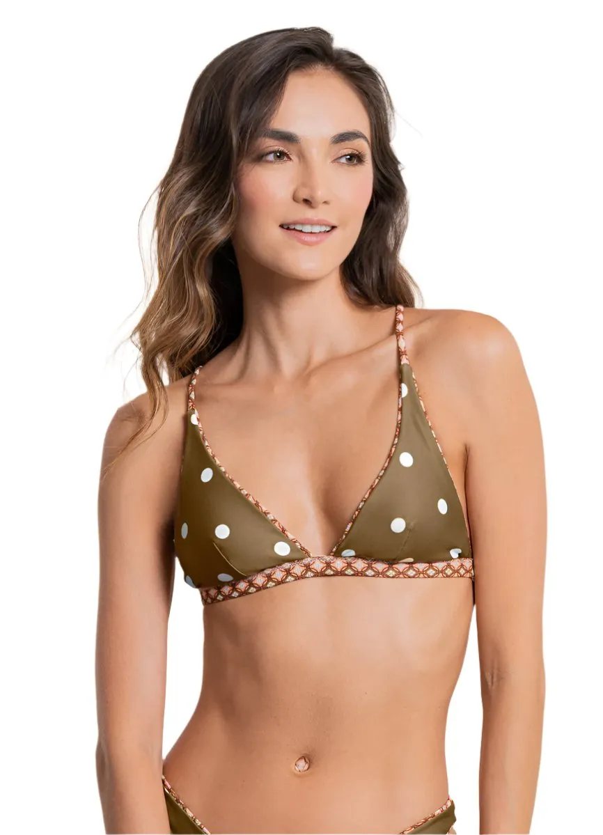 Maaji Mosaico Ivy Fixed Triangle Bikini Top Maaji