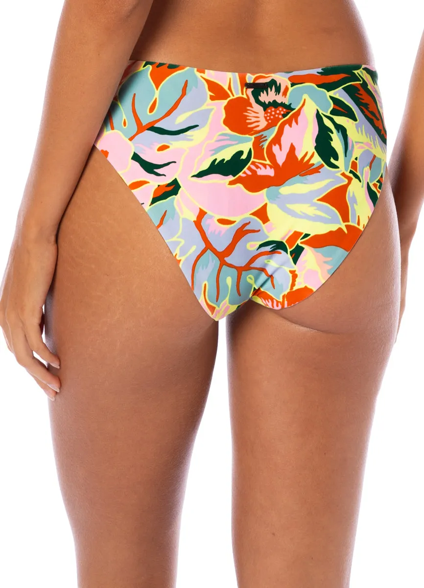 Maaji Neon Leafy Sublimity Regular Rise Classic Bikini Bottom Maaji