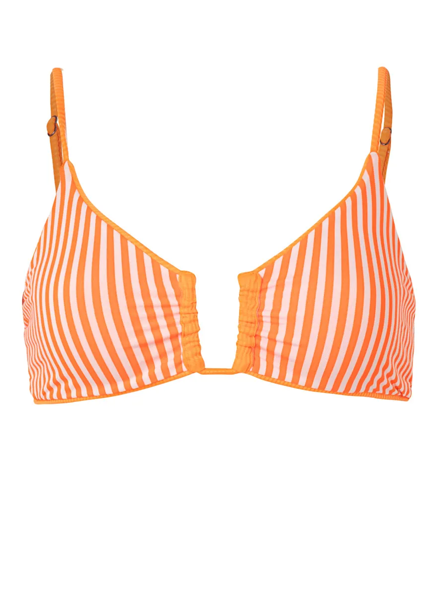 Maaji Neon Orange Bia U Wire Bralette Bikini Top Maaji