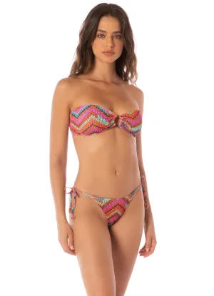 Maaji Neon Rush Daelia Ring Bandeau Bikini Top Maaji