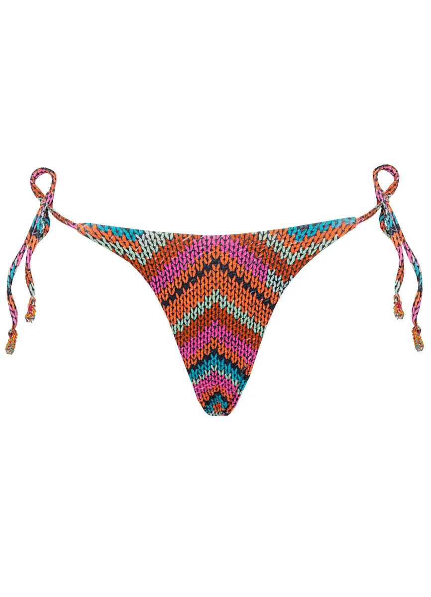 Maaji Neon Rush Tide Regular Rise Tie Side Bikini Bottom Maaji