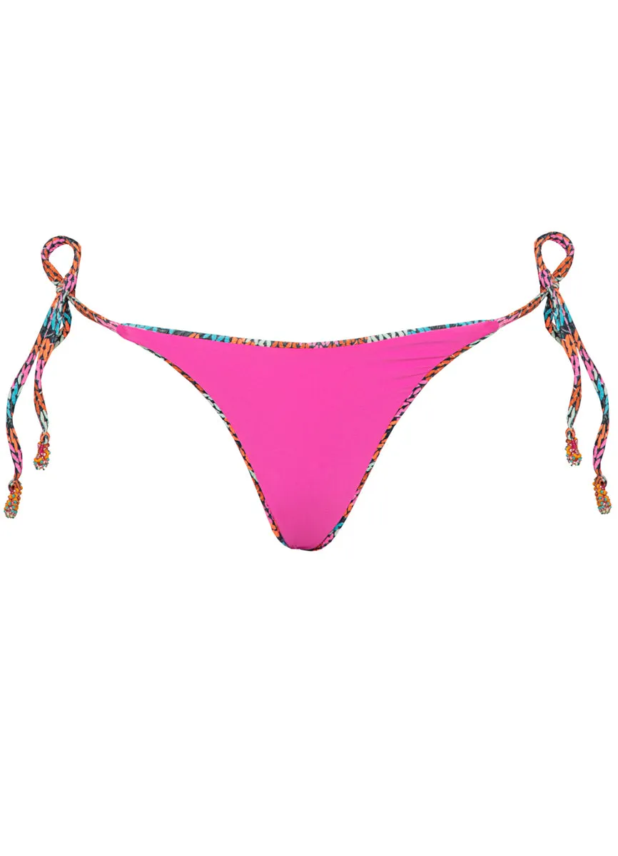 Maaji Neon Rush Tide Regular Rise Tie Side Bikini Bottom Maaji