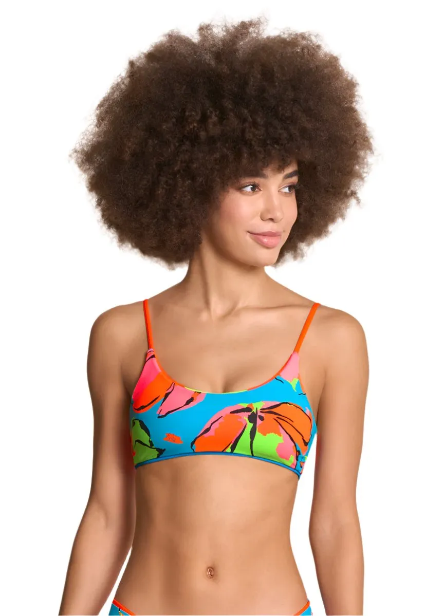 Maaji Ocean Blue Lanaii Sporty Bralette Bikini Top Maaji