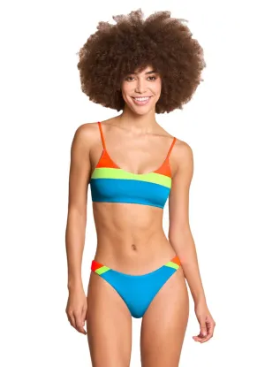 Maaji Ocean Blue Lanaii Sporty Bralette Bikini Top Maaji