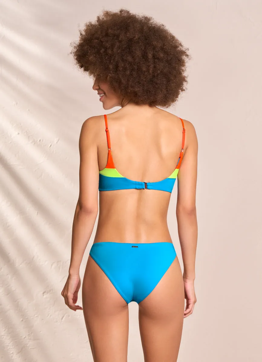 Maaji Ocean Blue Lanaii Sporty Bralette Bikini Top Maaji