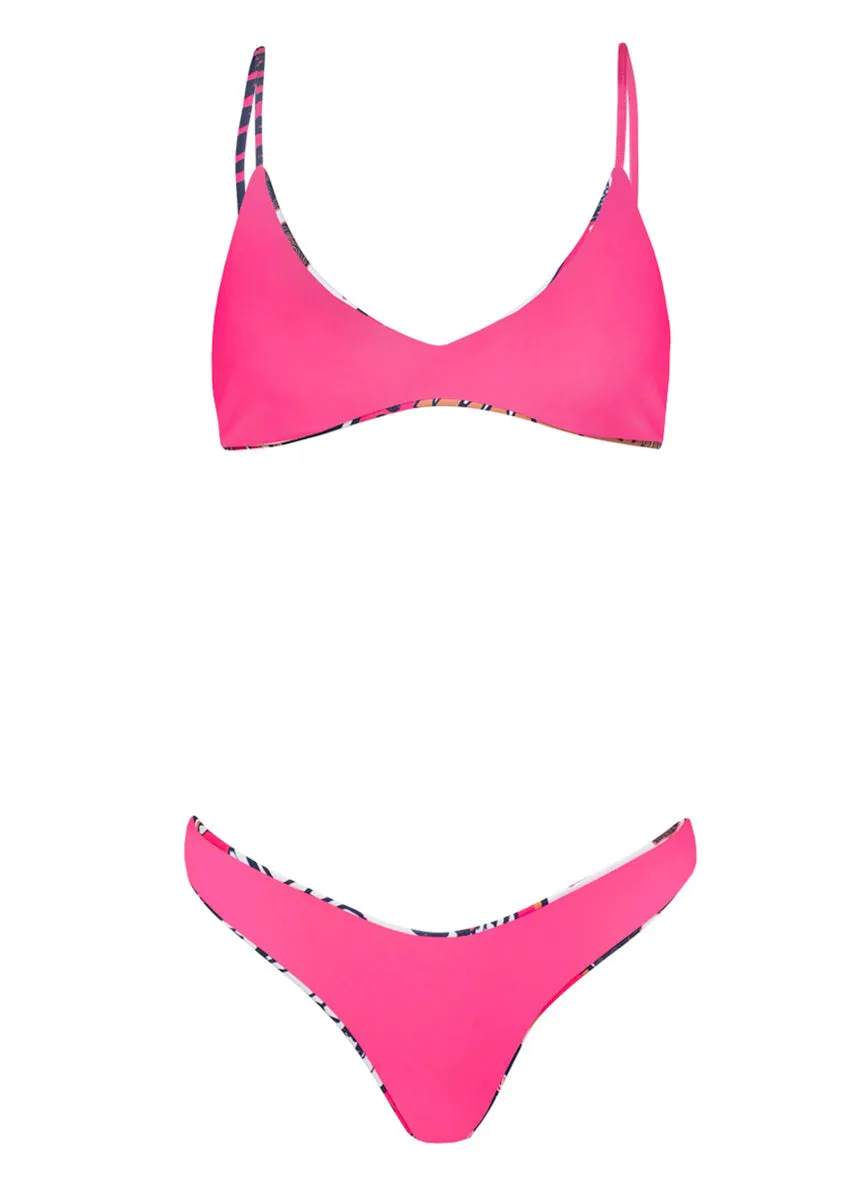 Maaji Ocean Puzzle Splendour Regular Rise Thin Side Bikini Bottom Maaji