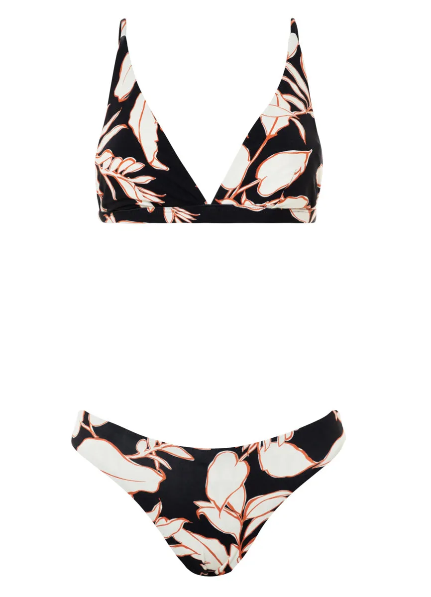 Maaji Opal Leaves Vitta Fixed Triangle Bikini Top Maaji