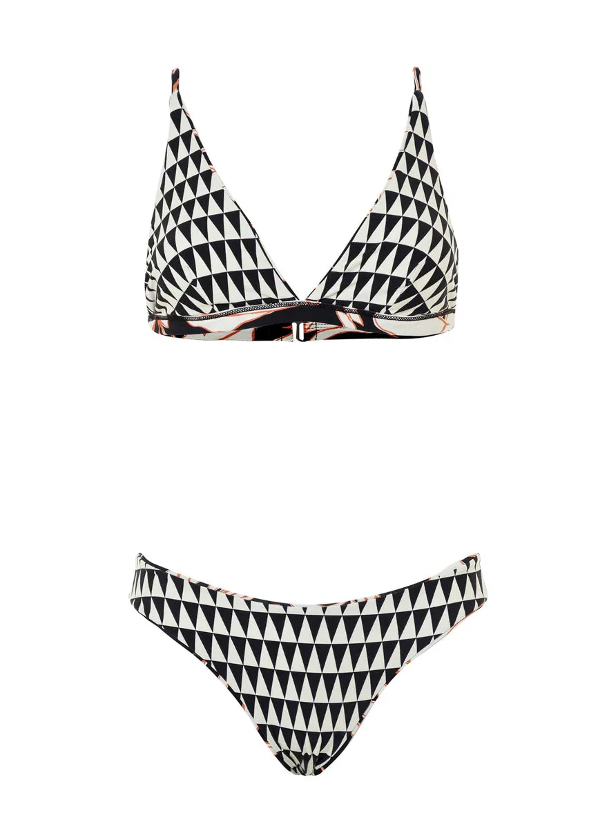 Maaji Opal Leaves Vitta Fixed Triangle Bikini Top Maaji