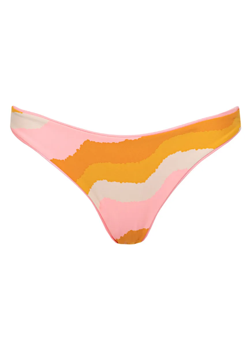 Maaji Orchid Pink Sublimity Regular Rise Classic Bikini Bottom Maaji