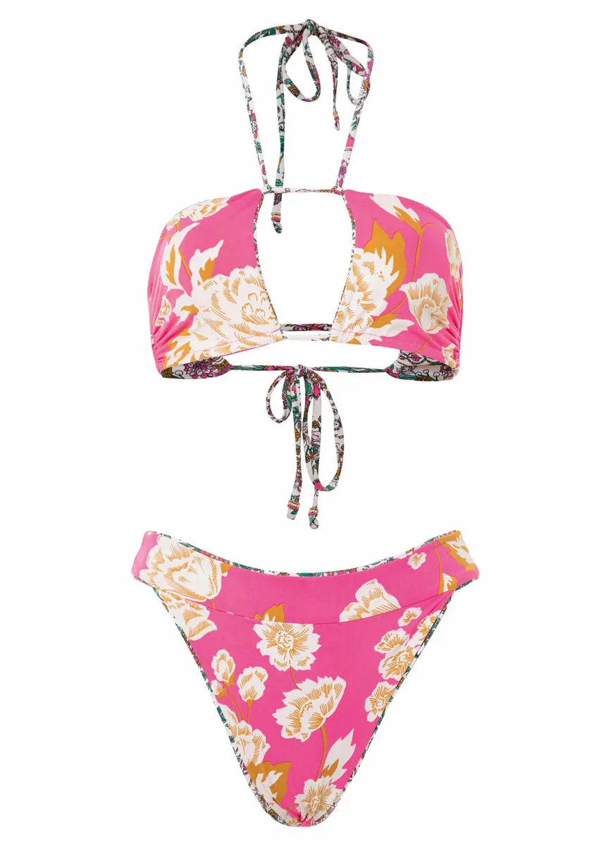 Maaji Ornamental Vintage Ronnie Strapless Bandeau Bikini Top Maaji