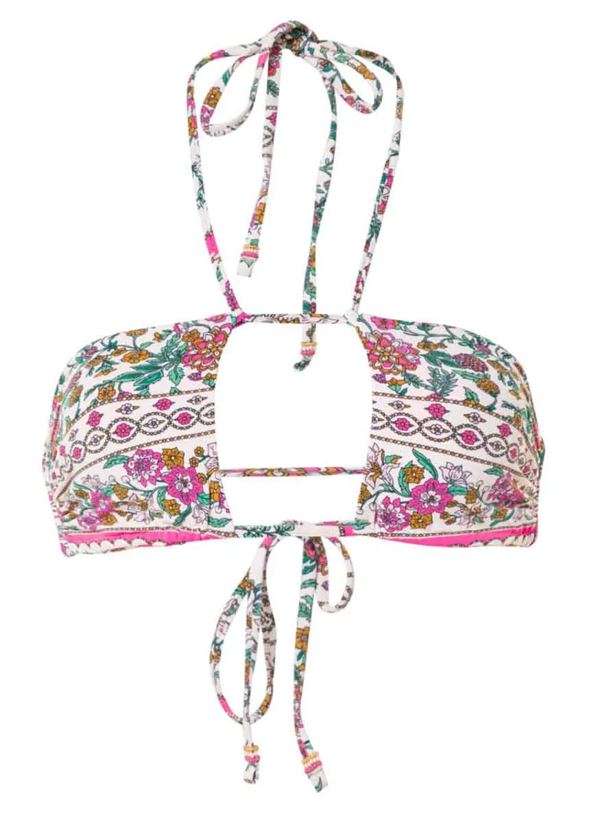 Maaji Ornamental Vintage Ronnie Strapless Bandeau Bikini Top Maaji