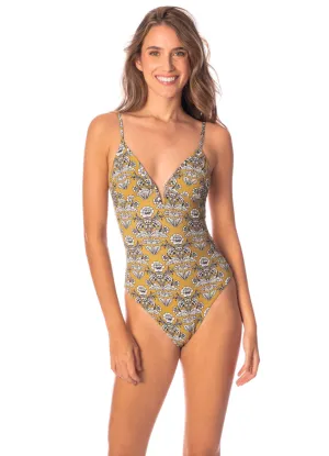 Maaji Ornate Flowering Parady V Wire One Piece Maaji
