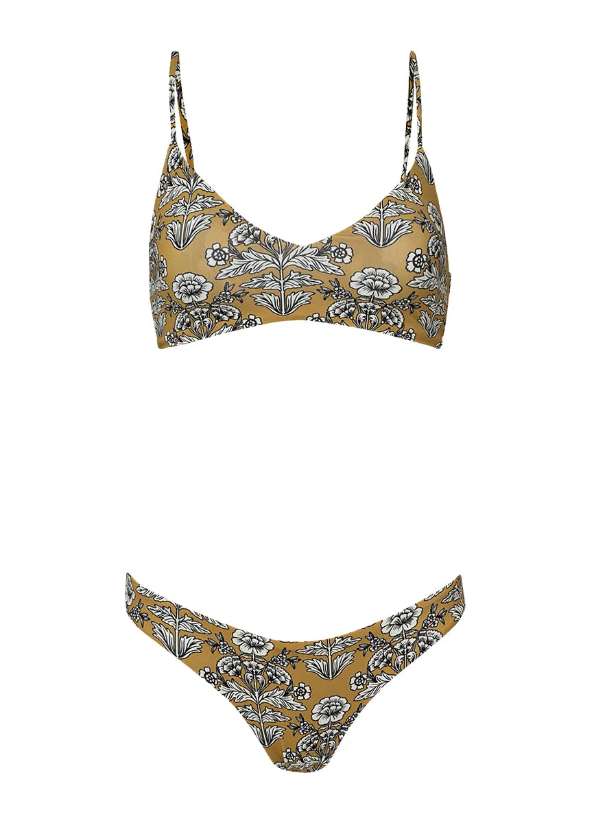 Maaji Ornate Flowering Rocks Classic Bralette Bikini Top Maaji