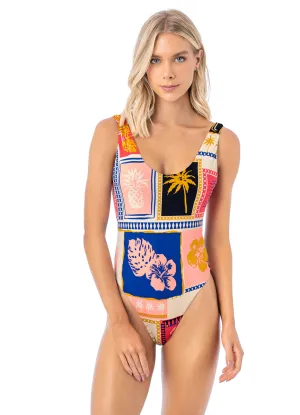 Maaji Paradise Postals Claire Classic One Piece Maaji
