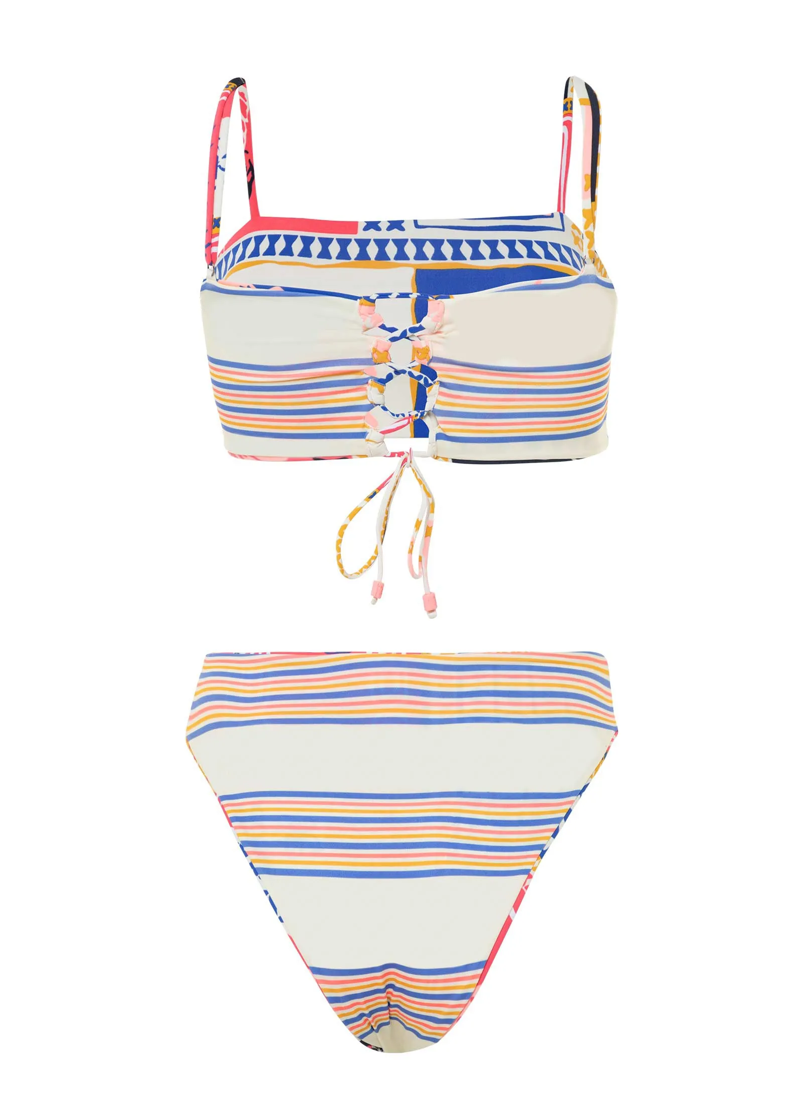 Maaji Paradise Postals Sully High Rise/High Leg Bikini Bottom Maaji