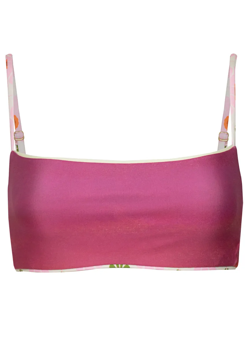 Maaji Pastel Flourish Scape Sporty Bralette Bikini Top Maaji