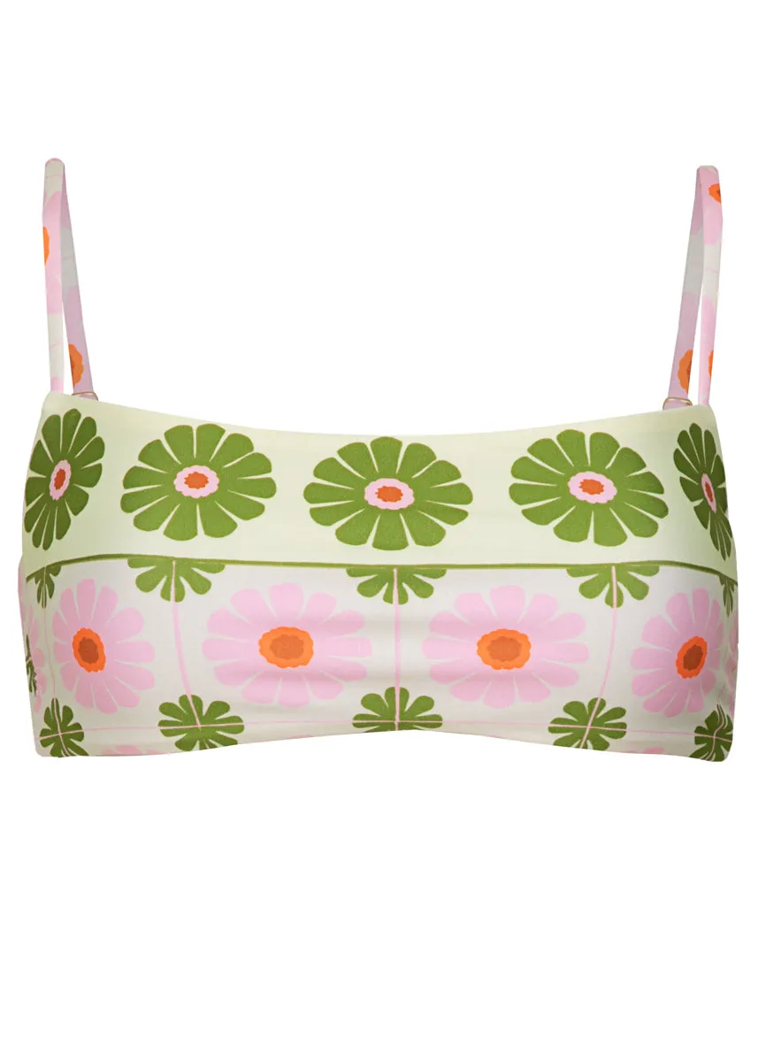 Maaji Pastel Flourish Scape Sporty Bralette Bikini Top Maaji