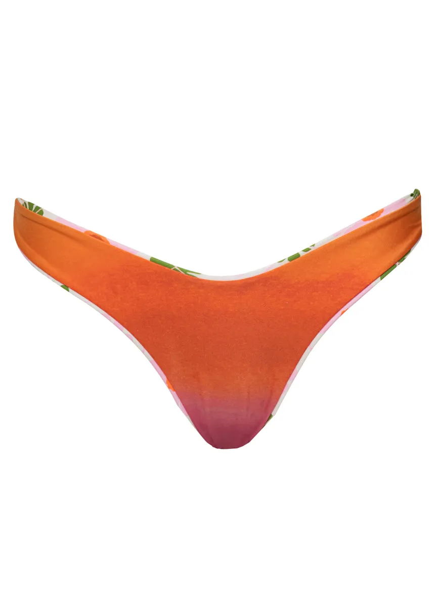 Maaji Pastel Flourish Splendour Regular Rise Thin Side Bikini Bottom Maaji