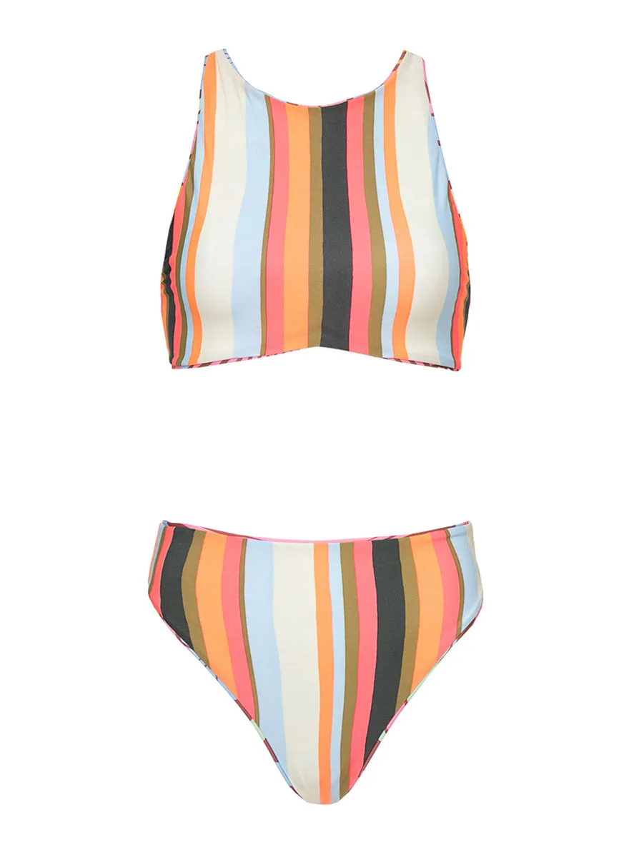 Maaji Pattern Scope Gaby High Neck Bikini Top Maaji
