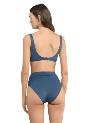 Maaji Peacock Suzy Q High Rise/High Leg Bikini Bottom Maaji