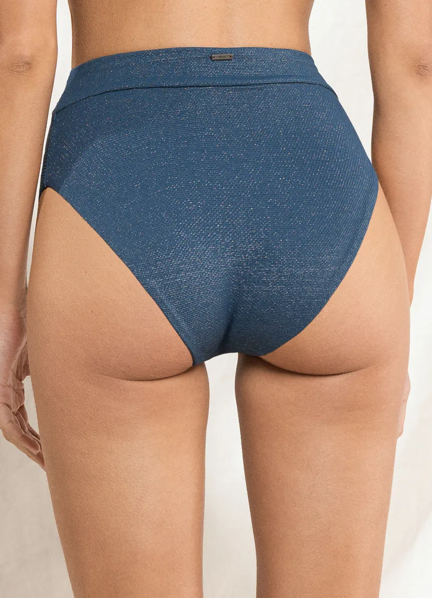 Maaji Peacock Suzy Q High Rise/High Leg Bikini Bottom Maaji