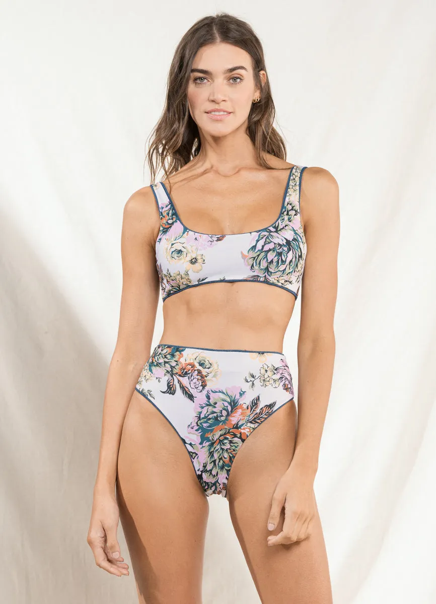 Maaji Peacock Suzy Q High Rise/High Leg Bikini Bottom Maaji