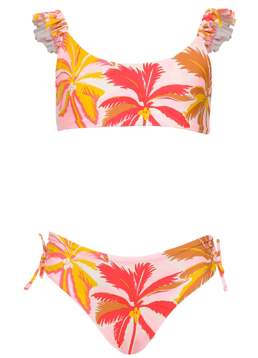 Maaji Pink Palms Mango Bikini Set Girls Maaji