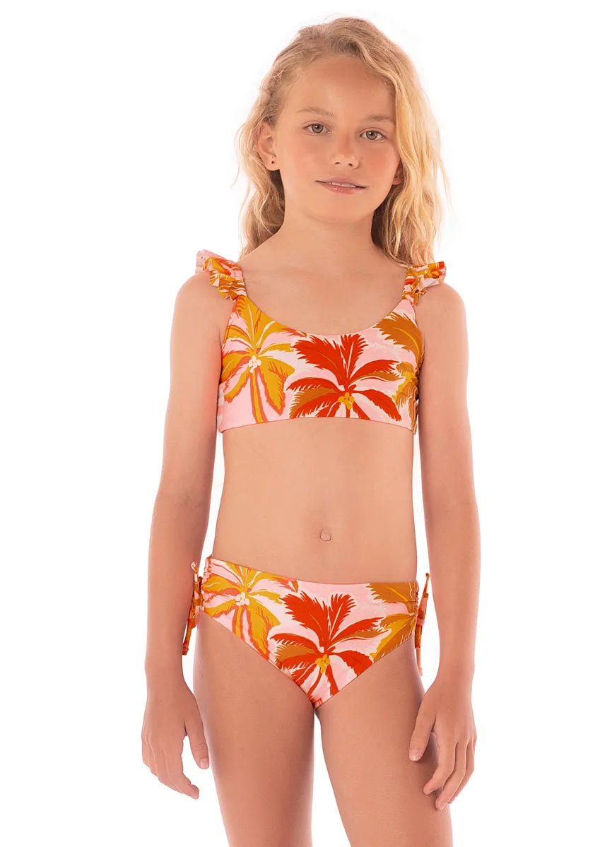 Maaji Pink Palms Mango Bikini Set Girls Maaji
