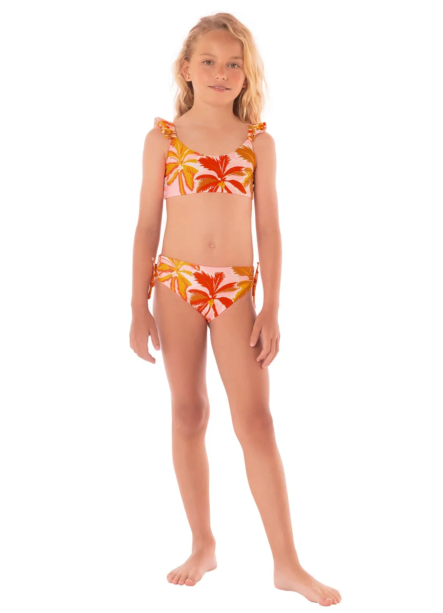 Maaji Pink Palms Mango Bikini Set Girls Maaji