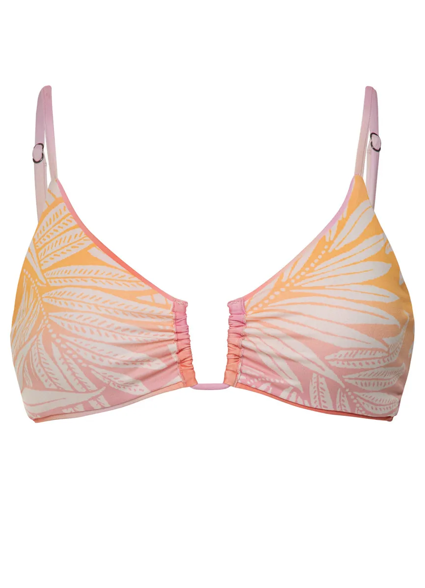 Maaji Pink Swirl Bia U Wire Bralette Bikini Top Maaji
