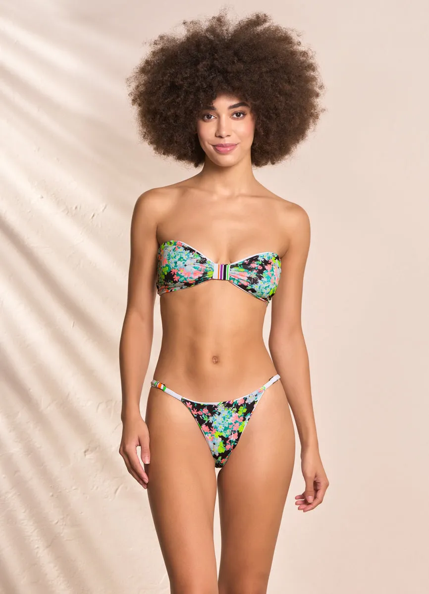 Maaji Pinstripe Amber Strapless Bandeau Bikini Top Maaji