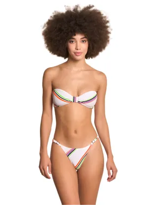 Maaji Pinstripe Amber Strapless Bandeau Bikini Top Maaji