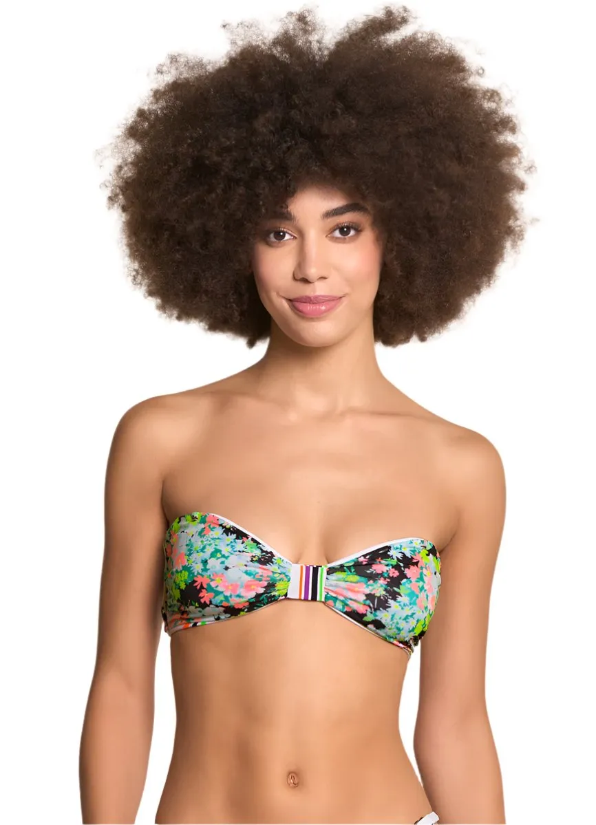 Maaji Pinstripe Amber Strapless Bandeau Bikini Top Maaji