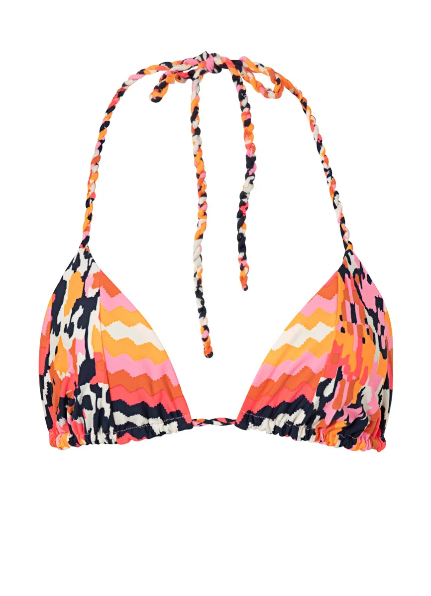 Maaji Prism Cat Edge Sliding Triangle Bikini Top Maaji