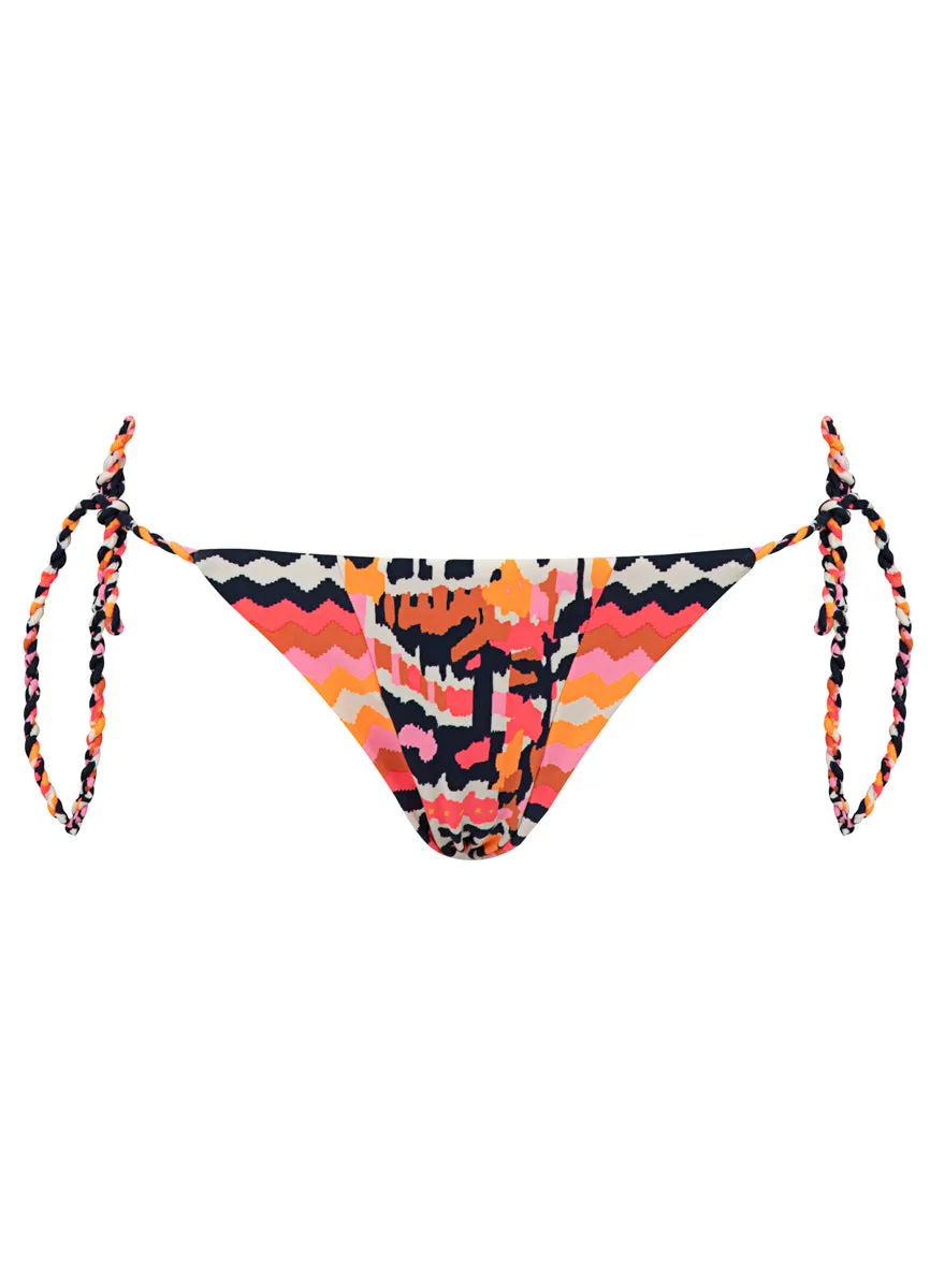 Maaji Prism Cat Sunning Low Rise Tie Side Bikini Bottom Maaji