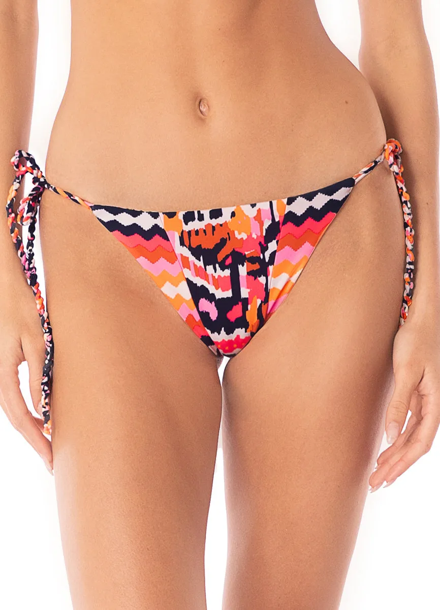 Maaji Prism Cat Sunning Low Rise Tie Side Bikini Bottom Maaji