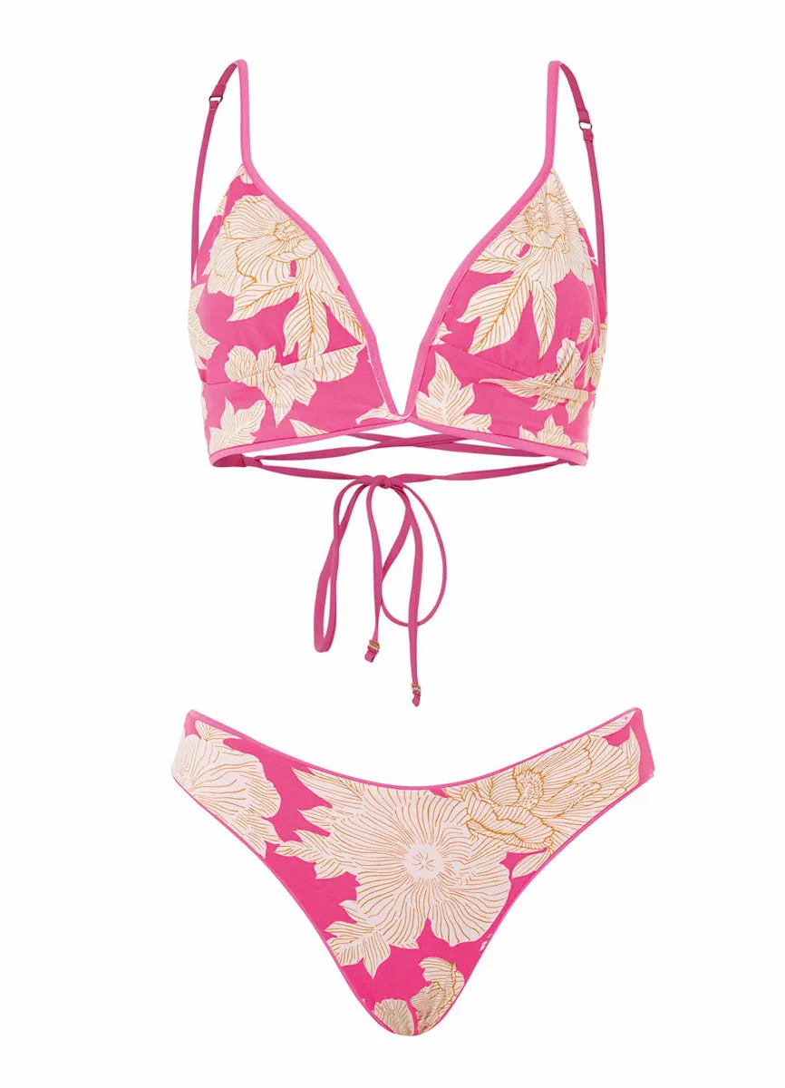 Maaji Radiant Pink Sublimity Classic Bikini Bottom Maaji