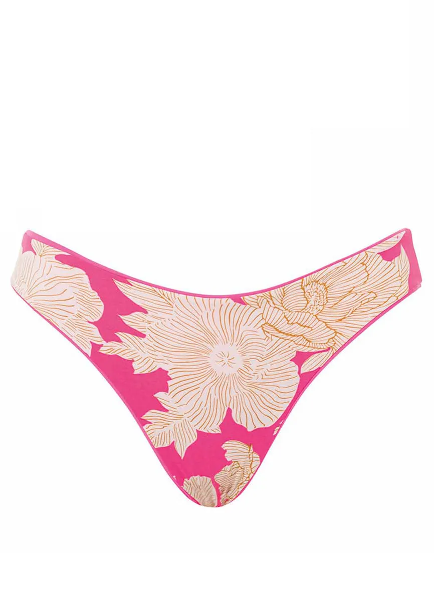 Maaji Radiant Pink Sublimity Classic Bikini Bottom Maaji