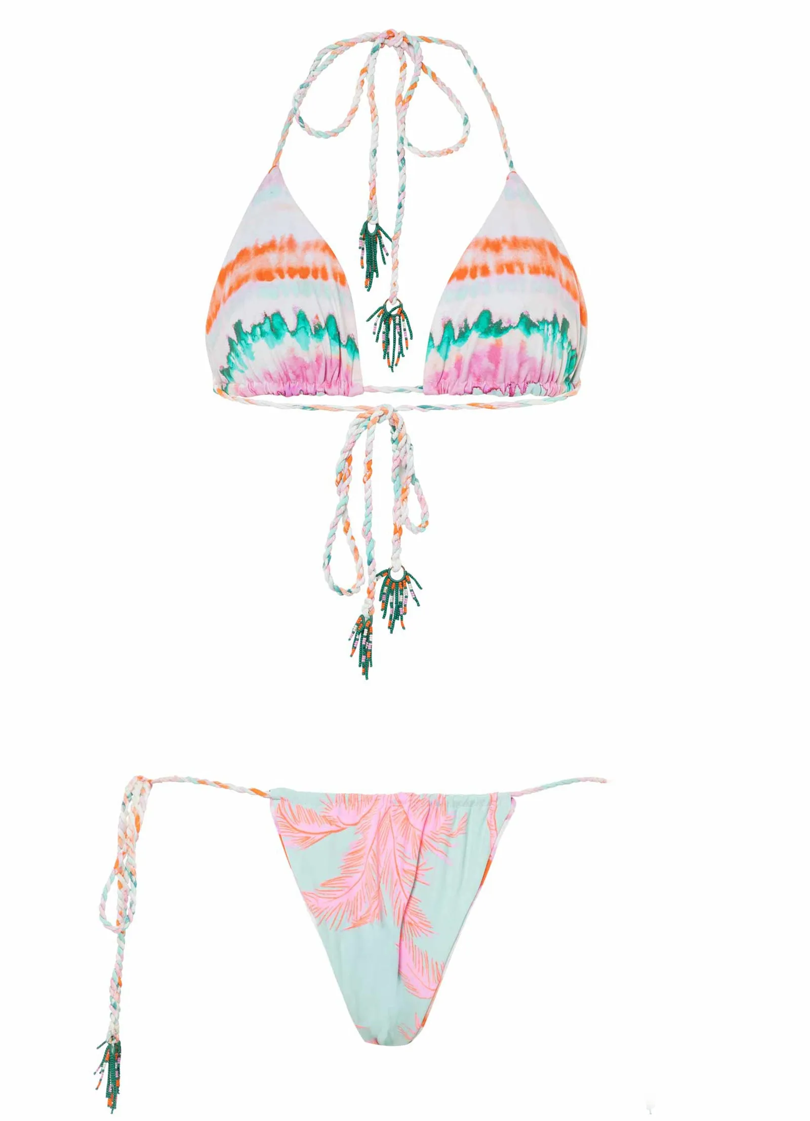 Maaji Rainbow Dye Spray Single Strap Bikini Bottom Maaji