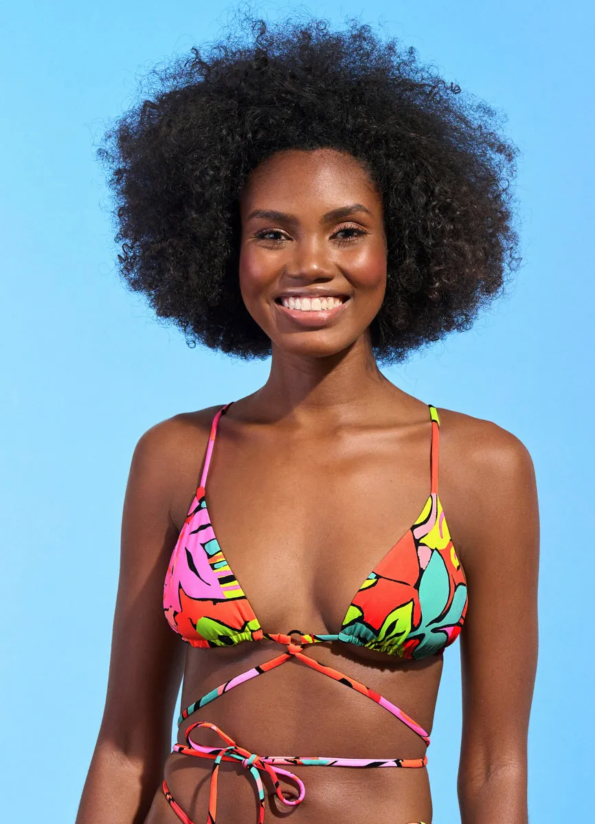 Maaji Rainforest Coco Sliding Triangle Bikini Top Maaji